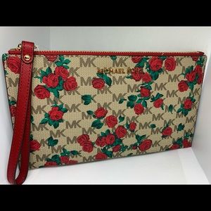 Michael Kors Clutch Red roses 🌹